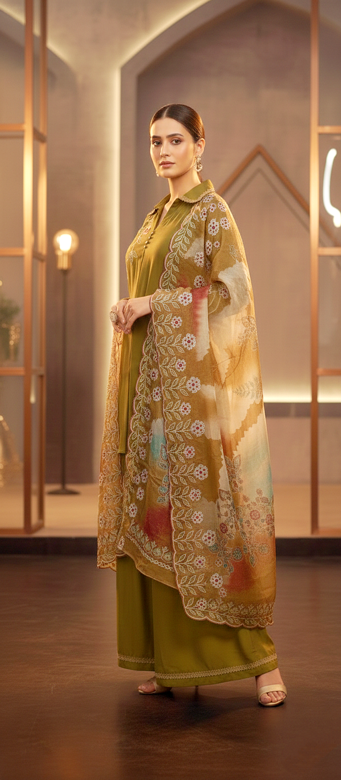 Wide-leg palazzo trousers for a modern - Image 3