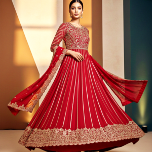 Anarkali-style gown