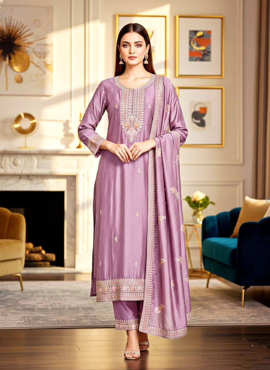 Straight-cut long kurta - Image 3